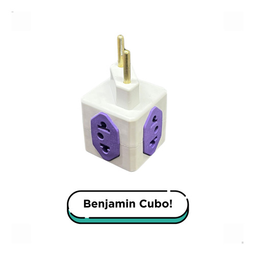 Kit 2 Benjamin Cubo Adaptador $ Entradas 250 Colorido 10a