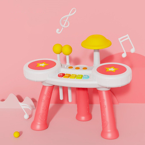 Bateria Musical Infantil Teclado Musicales Juguete Niños Color Color Al Azar