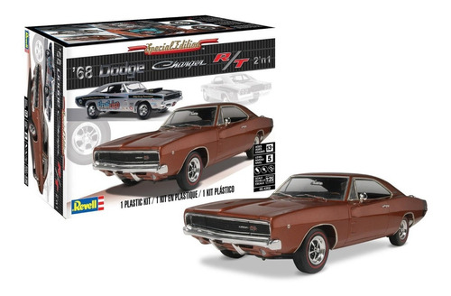 Dodge Charger R/t 68 (2 En 1) 1/25 Revell Monogram 85-4202