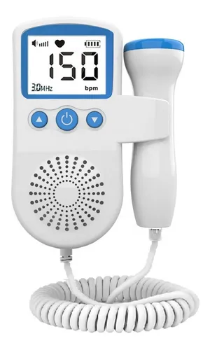 comprar Doppler Fetal Ultrasonido Monitor De Latidos Bebe Prenatal Color Azul