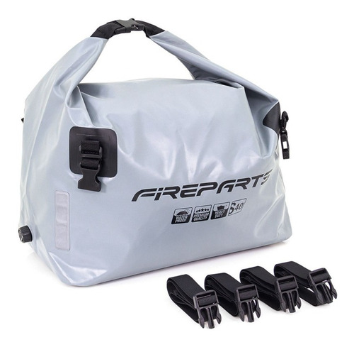 Fire Parts Dry Bag Motocicleta S40 Litros Gris