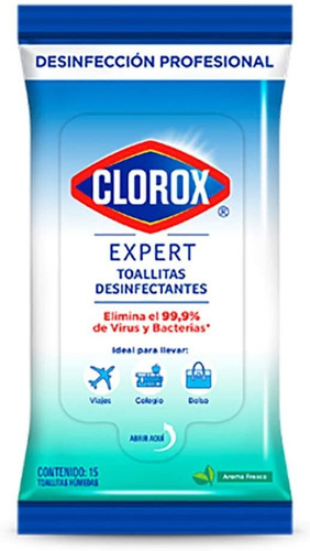 Toallas Desinfectantes Clorox 15 U - Unidad a $3125