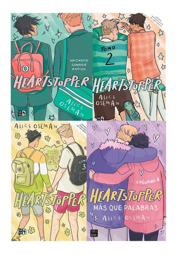 Heartstopper Pack 1, 2, 3 Y 4 (4 Libros) Alice Oseman Nuevos