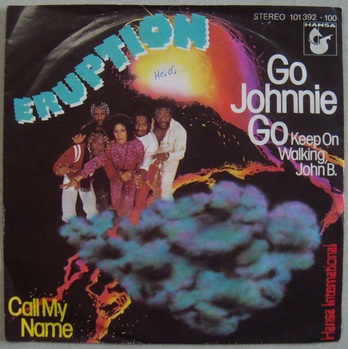 Eruption 1980 Go Johnnie Go, Vinil Compacto 7 Importado