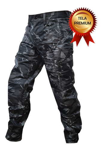 Pantalón Tactico Americano Camuflado Selva Negra Premium