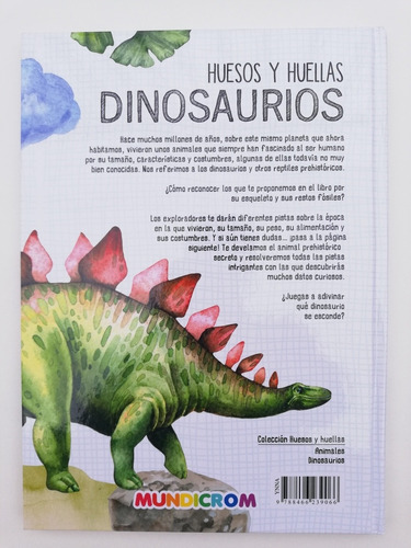 Libro Infantil Huesos Y Huellas De Dinosaurios | Cuotas sin interés