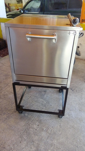 Horno Industrial Portátil 2 Parrillas 70x70x 80cm Mas Base
