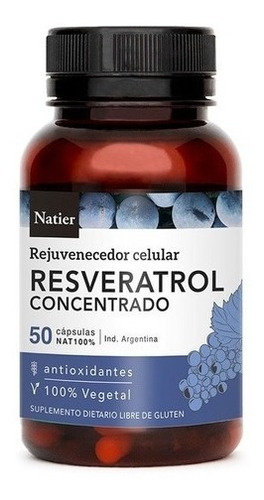 Resveratrol Antioxidante Natural X 50 Caps. Natier