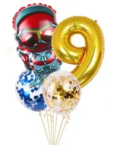 Comprar Globos  En Helio Avengers Kit X 4 Globos Aluminio + Número