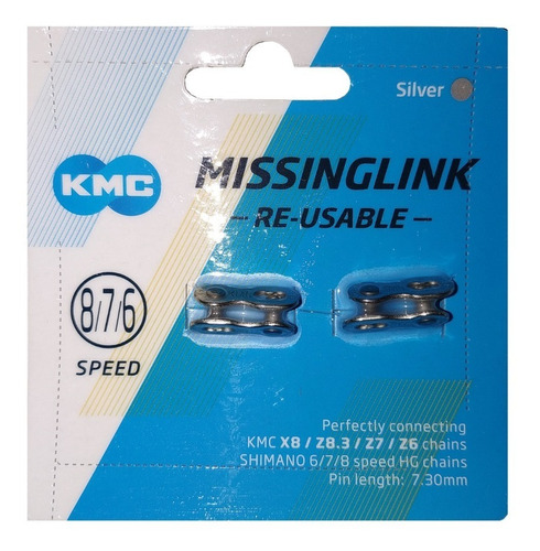 Conector Cadena Missinglink Kmc 6/7/8 Vel P/shimano Y Kmc