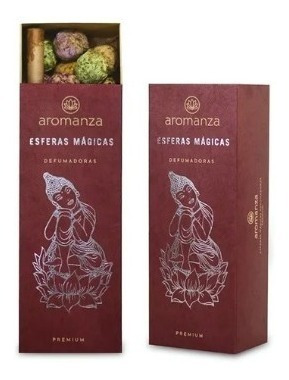 Kit Sahumerios Organicos Esferas Magicas Caja Regalo 