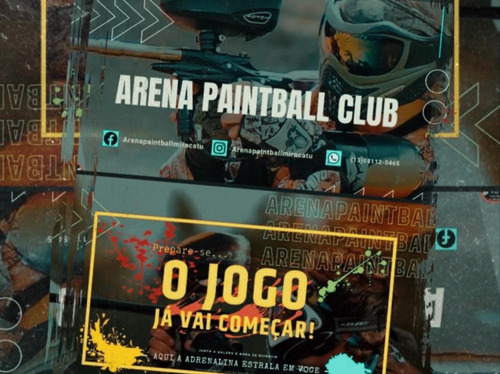 Campo De Paintball Completo Preto (Usado)