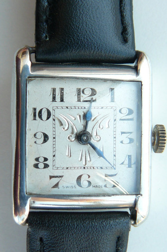 Reloj Plata Solido Ingles A Cuerda De 1930 Mecanico 15 Rubis