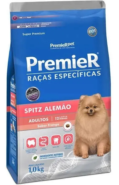 Ração Premier Raças Especificas Caes Adulto Spitz Alemao 1 Kg