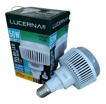 Bombillo Led Ultralumen 50w Luz Blanca 100-240v E40 Lucerna