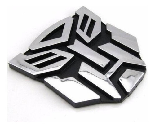 Emblema Logo Transformer Cromado Adhesivo 3m Tuning Plateado