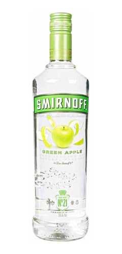 Vodka Smirnoff Saborizado Green Apple 750ml Puro Escabio