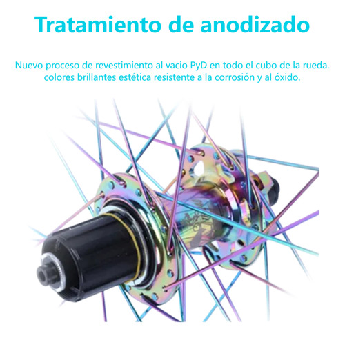 Mazas Tronadoras Mtb 36 Hoyos Hg 7-12v Aluminio 7-12 Speed