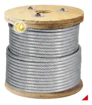 Comprar Guaya Acero Plastificado 1\u002F8 Flexible 3\u002F16 X 50m Alma Yute