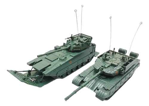 2 Piezas 1:72 Tanque De Juguete, Modelo De Carro De Tanque,