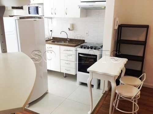 Imagem 3 de 15 de Em Moema Muito Bem Localizado, Flat Todo Mobiliado Disponível. - Sf32328