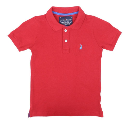 Camisa Infantil Gola Polo Vermelha Austin Western 32478