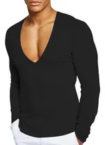 Comprar Camisetas Cuello En V Profundo Hombre, Camisetas Interiores