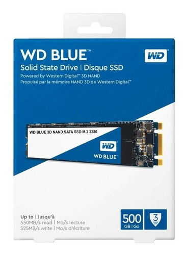 Disco Duro Ssd M2 - Western Digital Blue Sata 3 - 500gb