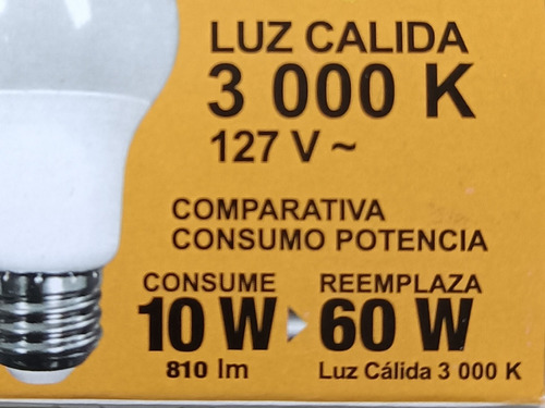 Cincuenta Focos 10w Led 15000 Hrs Vida Útil - Cumple N O M