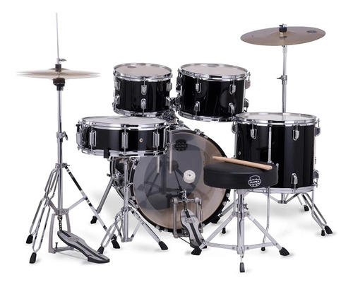Batería Acústica Mapex Comet Cm5295ftc + Platillo + Silla Color Negro