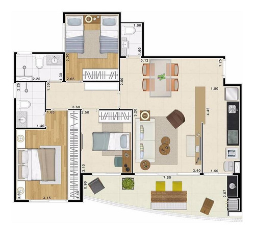 Imagem 21 de 22 de Apartamento À Venda Em Vila Itapura - Ap000114