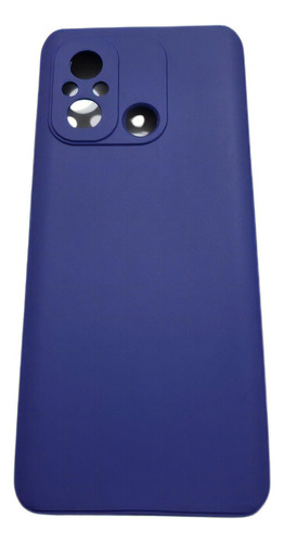 Capa Capinha Compativel Xiaomi Redmi 12c Silicone Aveludado Cor Azul Royal