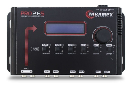 Equalizador Processador Taramps Pro 2.6 S Digital Crossover