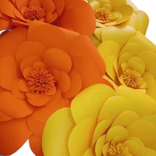 Decoração Vitrine Com Flores Gigante Kit 10 Flores De 30cm