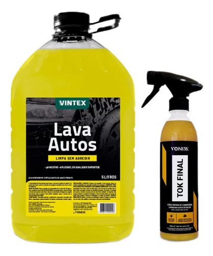 Shampoo Detergente Lava Autos Com Cera De Carnaúba Tok Final