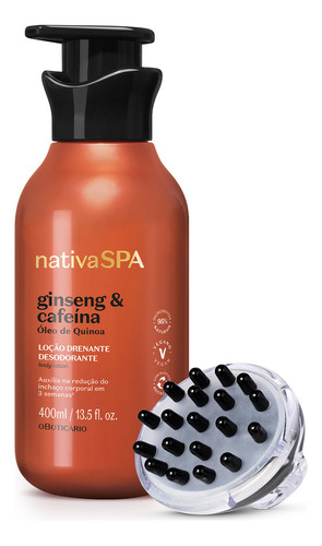  Kit Nativa Spa Loção Corporal 400ml + Massageador Corporal