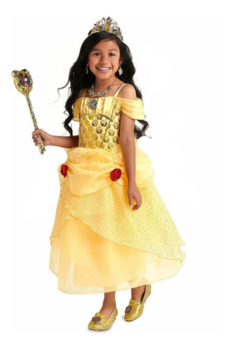 Disfraz Princesa Bella Disney Store T3 Y T7-8 Importado Usa