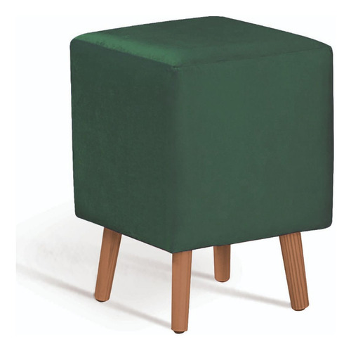 Puff Cube Velvet Verde