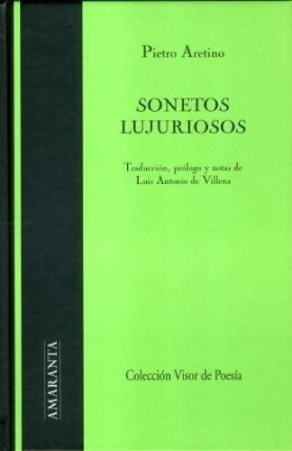 Sos Lujuriosos - Pietro Aretino, De Pietro Aretino. Editorial Visor En Español