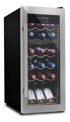 Refrigerador De Vino 18 Botellas Nutrichef Pkcwcds185