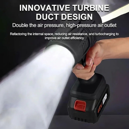 Soplador Inalámbrico Portátil Turbo Jet Dry Usos Múltiples