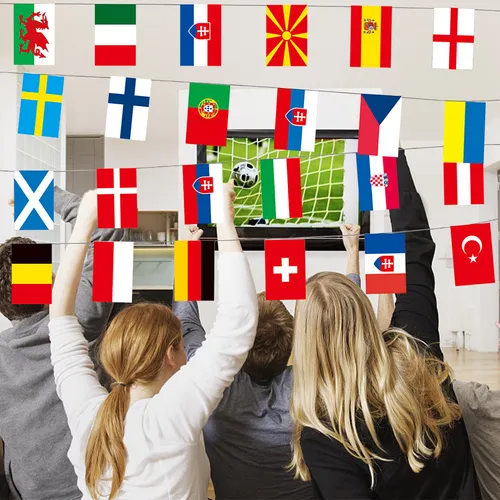 Banderas De Cuerda De La Copa De Europa B, Países Del Mundo,