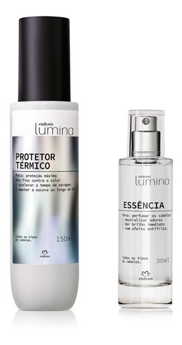 Kit Protector Térmico + Esencia Para Cabello Lumina Natura