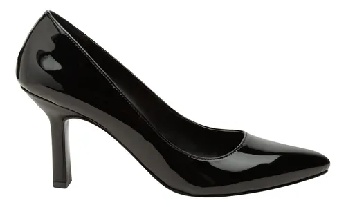 Zapatillas negras charol mujer sale