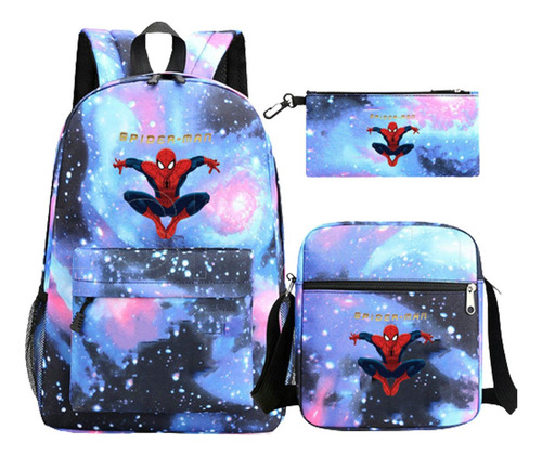 Spiderman 3pcs / Set Mochila For Niños Bolsa De Hombro