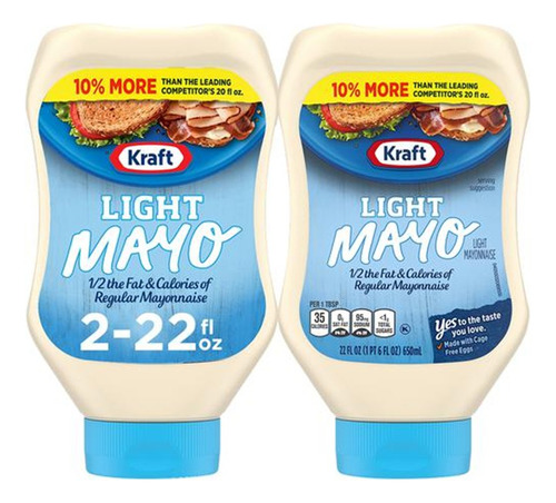Mayonesa Kraft Light 2 Unidades