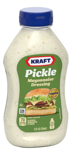 Kraft Molho De Maionese De Picles 354ml - Importado