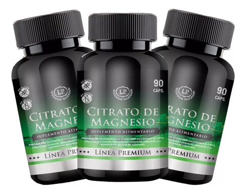 3 Citrato De Magnesio Puro (pack Premium) 9 Meses