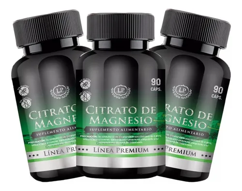 comprar 3 Citrato De Magnesio Puro (pack Premium) 9 Meses