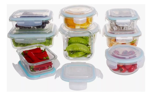 Recipientes De Vidrio Snapware, 18 Piezas Con Tapa